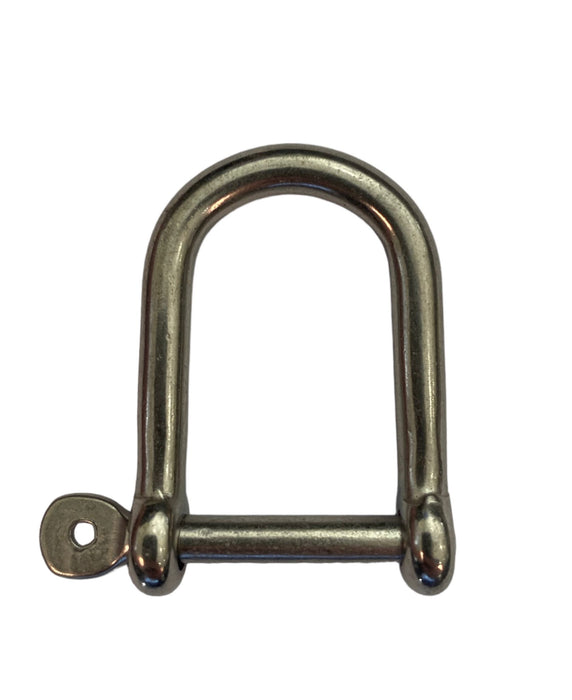 Stainless Steel AISI 316 Captive Pin Wide Jaw Shackle