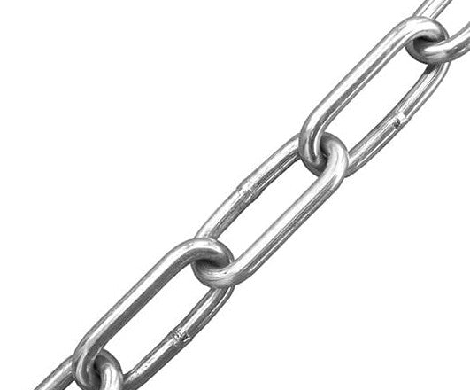Ø2mm Stainless Steel Long Link Chain to DIN 763