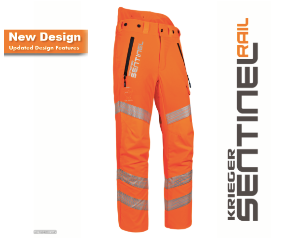 STEIN KRIEGER "SENTINEL RAIL" Chainsaw Trousers "C" Long Leg - Rail Approved
