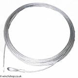 Galvanised wire rope supplied with 20mm loop