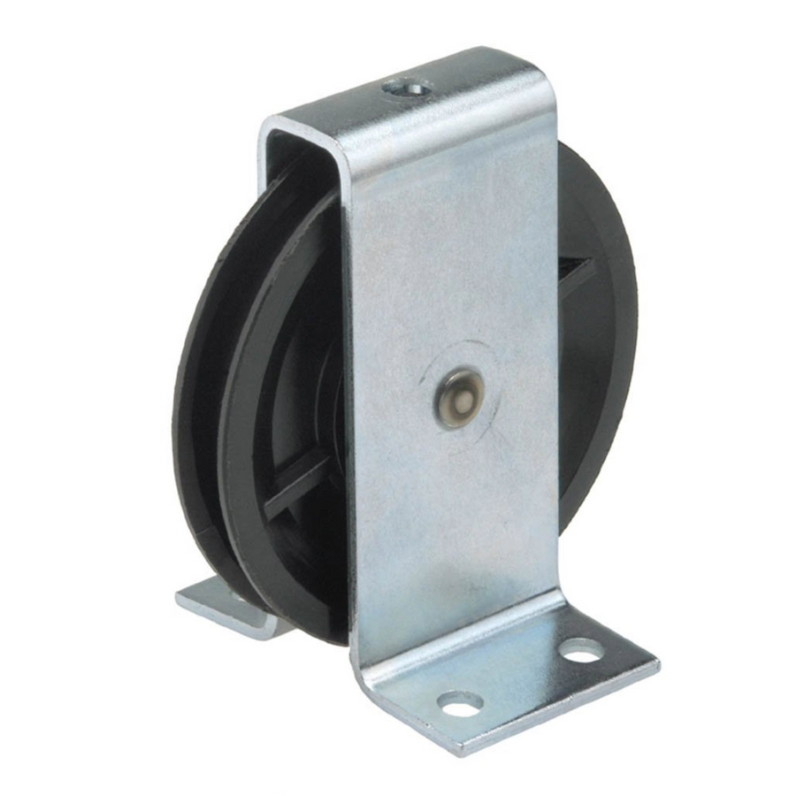 Polyamide Pulley with Bearing & Galvanised Bracket ETT-116P : 60-150kg