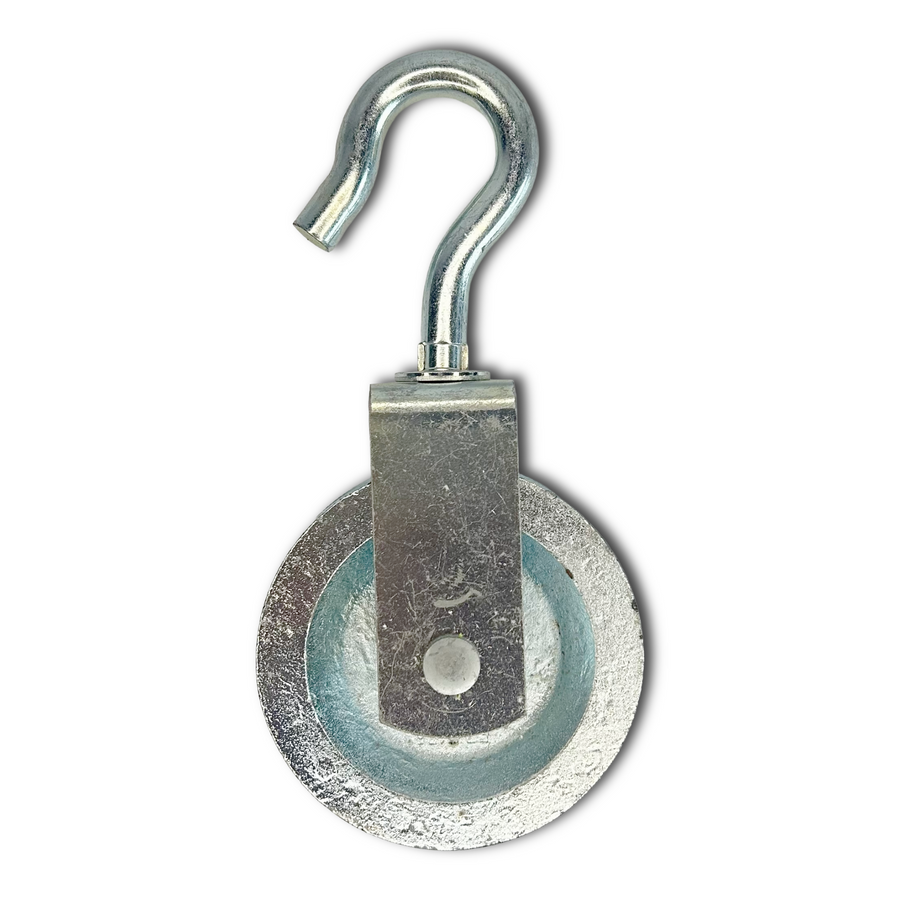 WEBI Steel Galvanised Cast Iron Pulley with Rotating Hook, Type ETT-198 - Capacities 15kg to 70kg