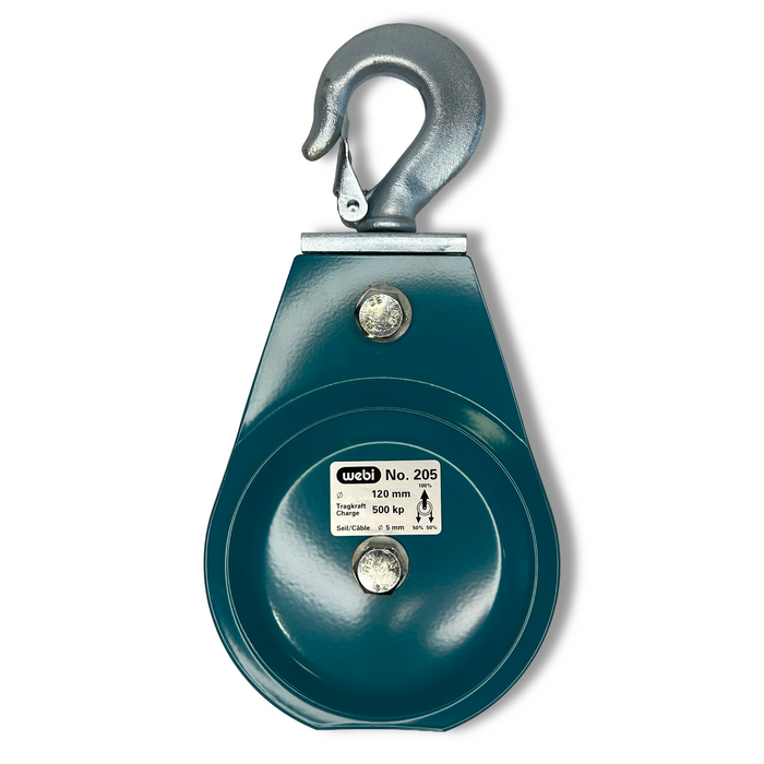 WEBI Return Pulley ETT-205 | Rotating Hook | 400kg Capacity — Winchshop