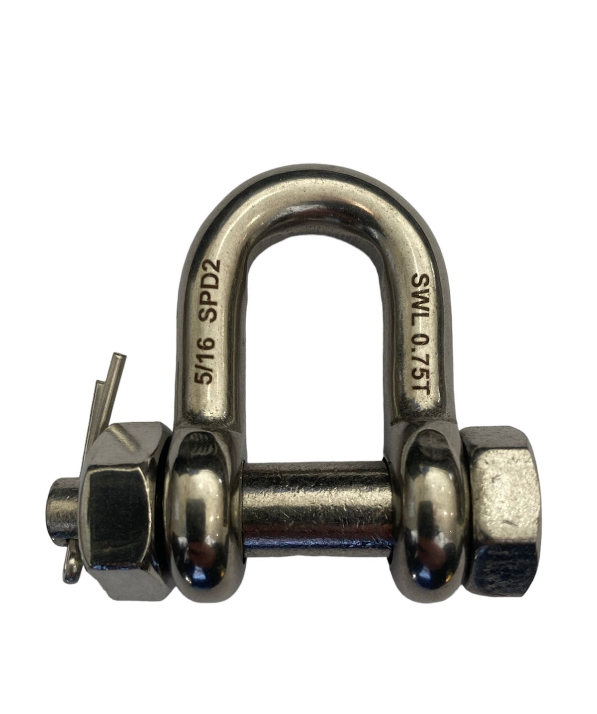 Load Rated Stainless Steel Safety Pin Dee Shackle (166-16) l Grade ...