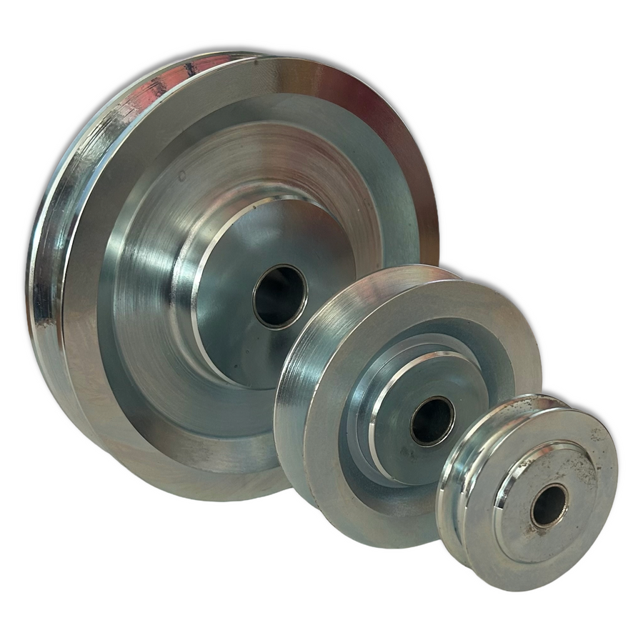 Range of Sizes of ORPTECH Steel Sheave made of Cast Iron with Plain Bearing (Model No. 163)
