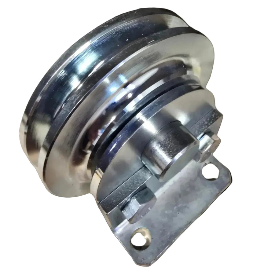 Zinc Plated Steel Sheaves with Fixed Bracket Rollers (Model No. 187)