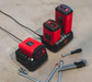 Cramer 82V Red and Black Li-ion Battery Range on charge