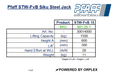 Pfaff STW-FvB Siku Steel Jack Specification Table