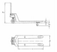 Pfaff HU 25-115 Silverline Pallet Truck with a Wider Loading Width Diagram of Dimensions