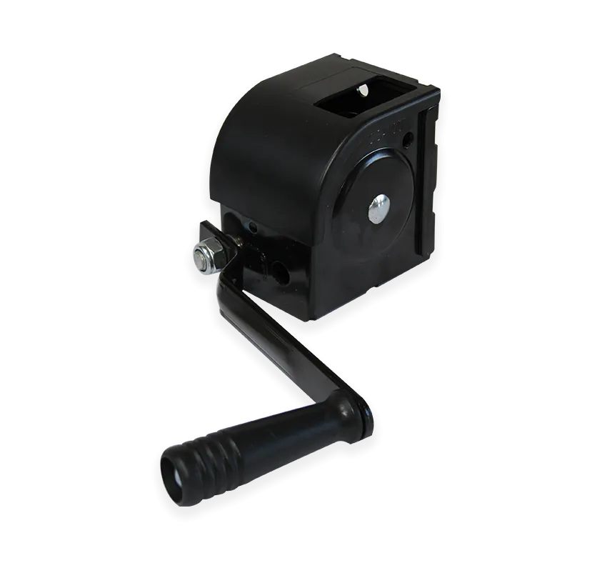 CS200 PF63301 Worm Gear Hand Winch  - Max 250kg - Side view with handle from Winchshop