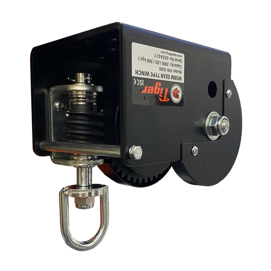 Black Tiger HW-2000 Single drum hand winch with loop drive