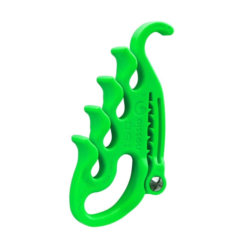 Buy the Neon Green Nessie Lanyard Management Clip by ISC from RiggingUK