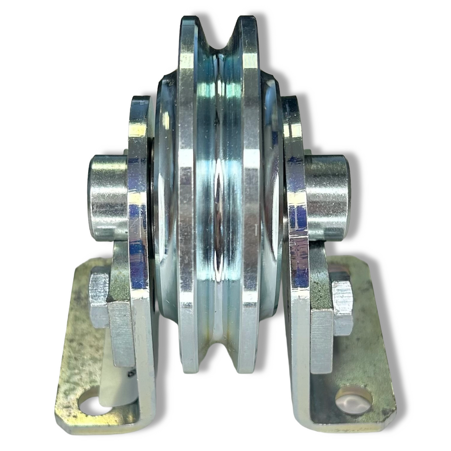 Zinc Plated Steel Sheaves with Fixed Bracket Rollers (Model No. 187)