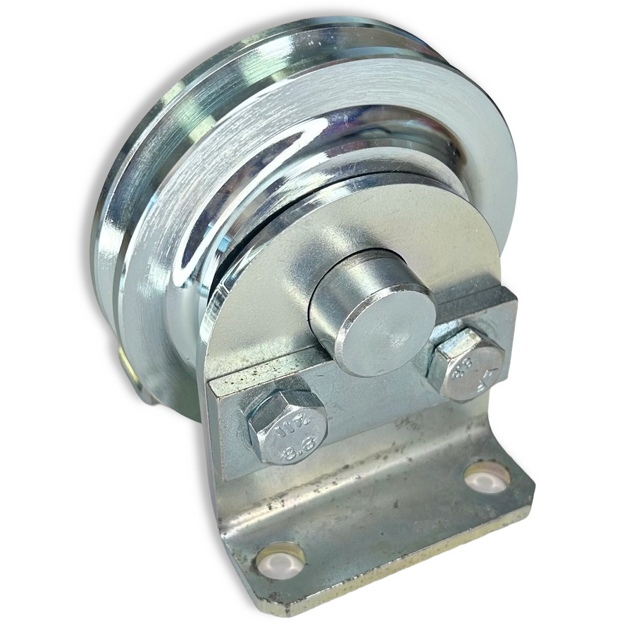 Zinc Plated Steel Sheaves with Fixed Bracket Rollers (Model No. 187)