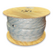 Orptech Polyester Pulling Rope on Drum Double Braid White with Blue Fleck - Plain End