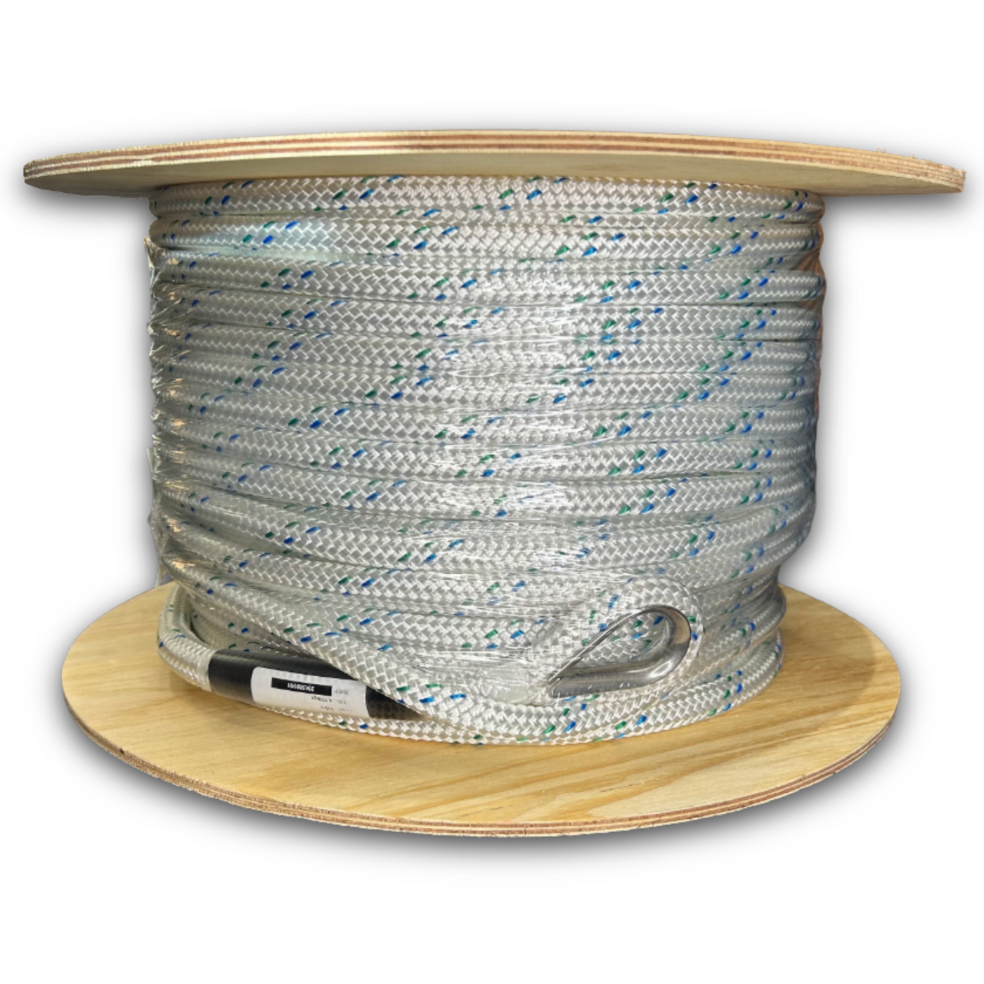 10mm Pulling Rope - 3,250 kgs Polyester Double Braid White — Winchshop
