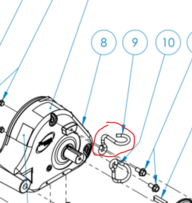 Portable Winch - PCW3000 & PCW3000Li - Rope Entry Hook