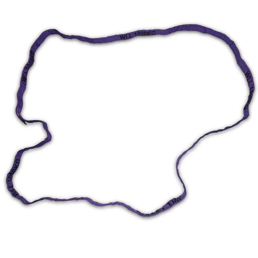 1.0t / 1000kg WLL Polyester Violet Roundslings - Made in the UK