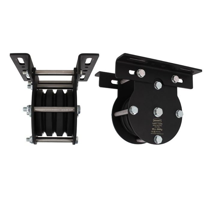Doughty Heavy Duty Pulley, Triple Sheave