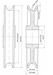 Technical Drawing of ORPTECH sheave  from Winchshop