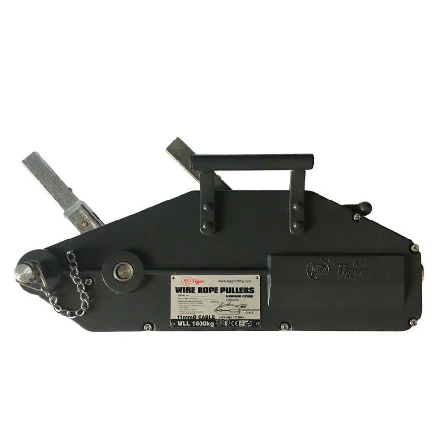 Tiger 1600kg Black Wire Rope Puller TRPA