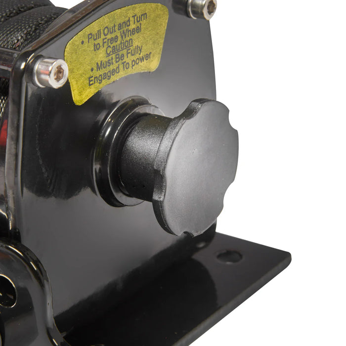 Ninja 2000 (907kg) Electric Winch with Synthetic Rope Close up of Clutch