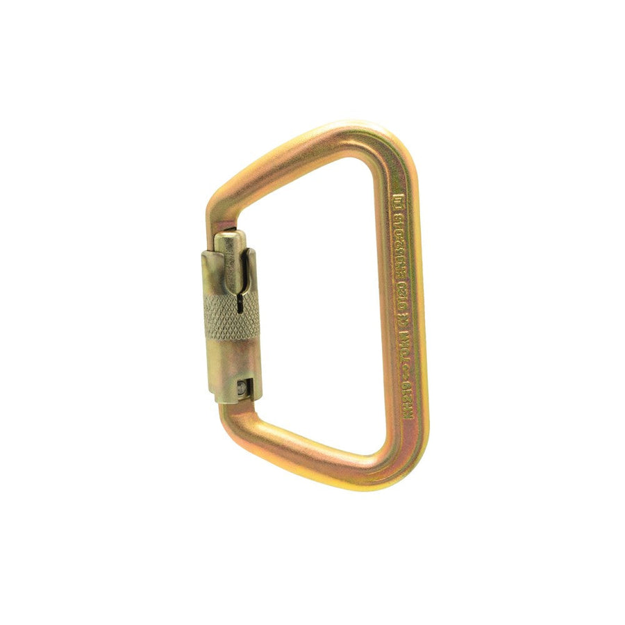 ISC Small Iron Wizard Supersafe (3-way) Steel Karabiner - MBS 70kN - Zinc Plated