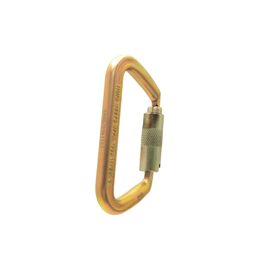ISC Small Iron Wizard Supersafe (3-way) Steel Karabiner - MBS 70kN - Zinc Plated