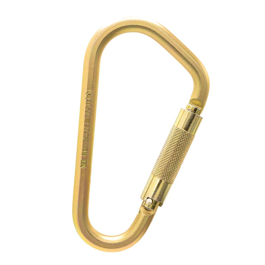 ISC Fireman's Twistlock (2-Way) Karabiner with Pin - MBS 40kN - Zinc Plated