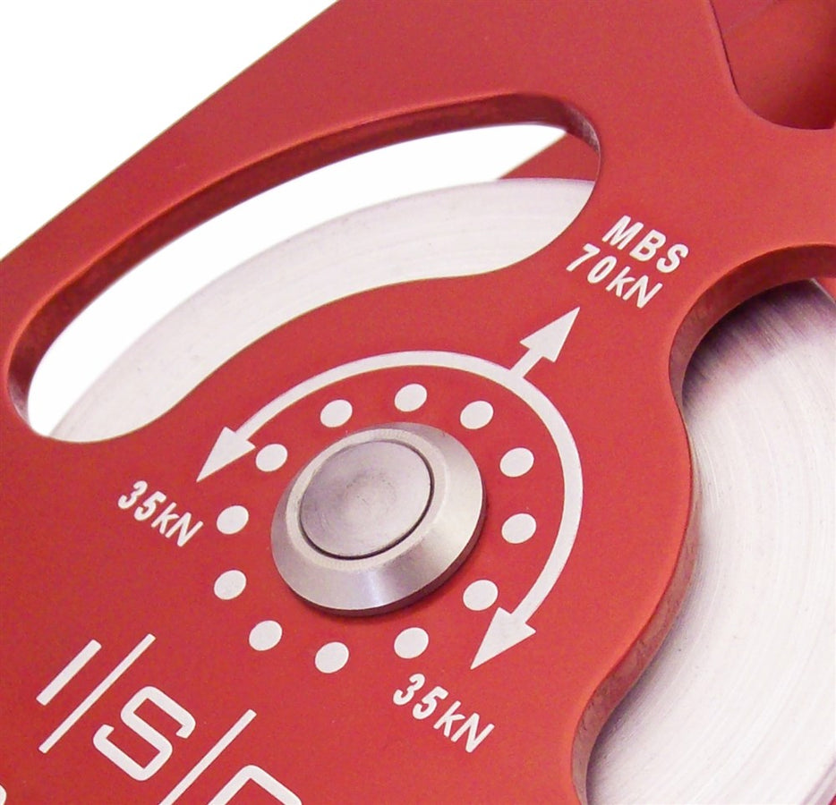 ISC Medium Single Prussik Pulley with Load Becket - Aluminium - 50kN - Max Rope Diameter 13mm
