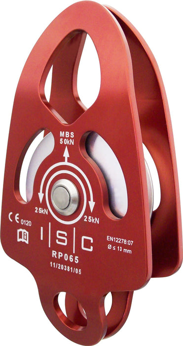 ISC Medium Single Prussik Pulley with Load Becket - Aluminium - 50kN - Max Rope Diameter 13mm