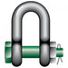 Green Pin Safety DEE Shackles with Bolt and Safety Nut