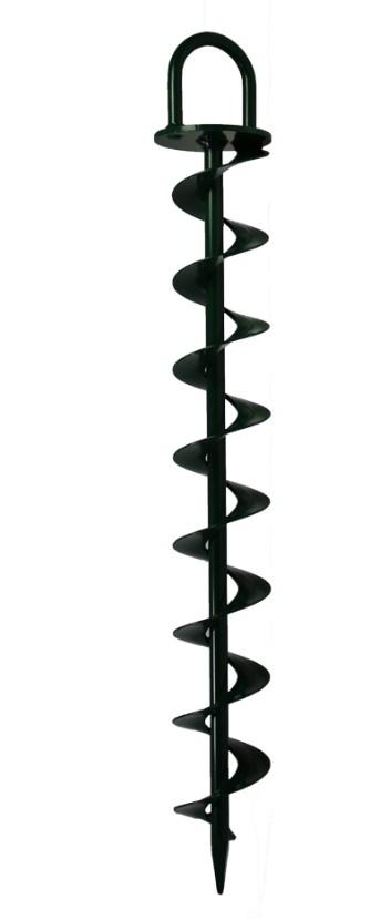 Heavy duty Green Powder coated Ground Anchor by Riggfix
