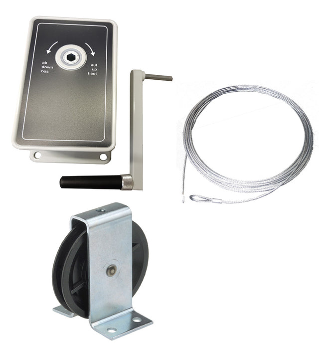 AG100 - 100kg Hand Winch- Kits for -  Clothes/Washing lines, Fitness Equipment, Chandeliers - plus many others