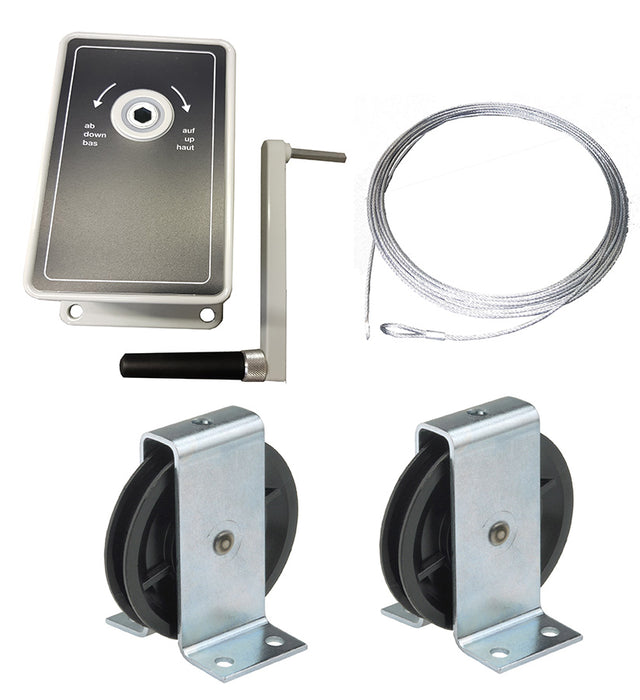 AG100 - 100kg Hand Winch- Kits for -  Clothes/Washing lines, Fitness Equipment, Chandeliers - plus many others
