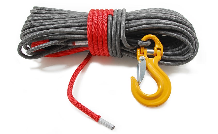 Armortek Extreme Winch Rope Grey, Red Core 12mm x 30m