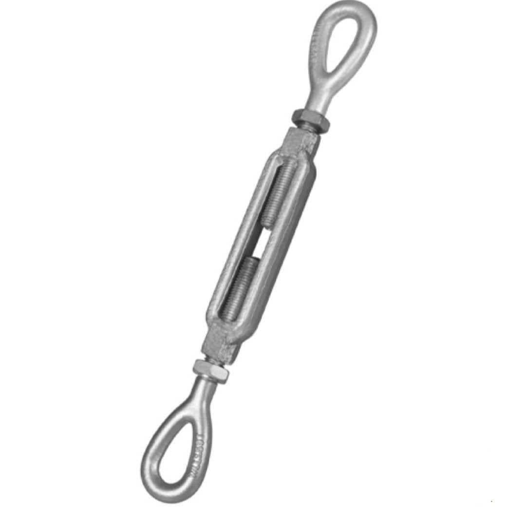 thumbnail image 2 of 6-Pack 3/8" X 6" Jaw & Jaw Galvanized Steel Turnbuckle, Forged, Heavy Duty 2 of 5