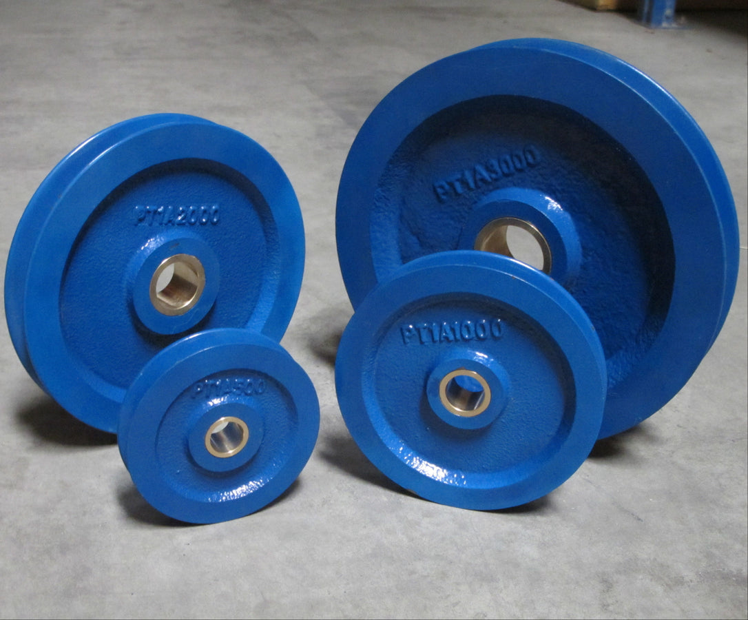 Pulley Type 1A (PT1A) - Cast Iron Pulley with Bronze Bush for Wire or Fibre Rope