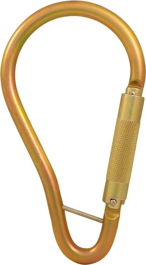 ISC Pear Scaffold Hook Connector - Twistlock (2-Way) Gate Mechanism - MBS 35kN - Zinc Plated - from Winchshop