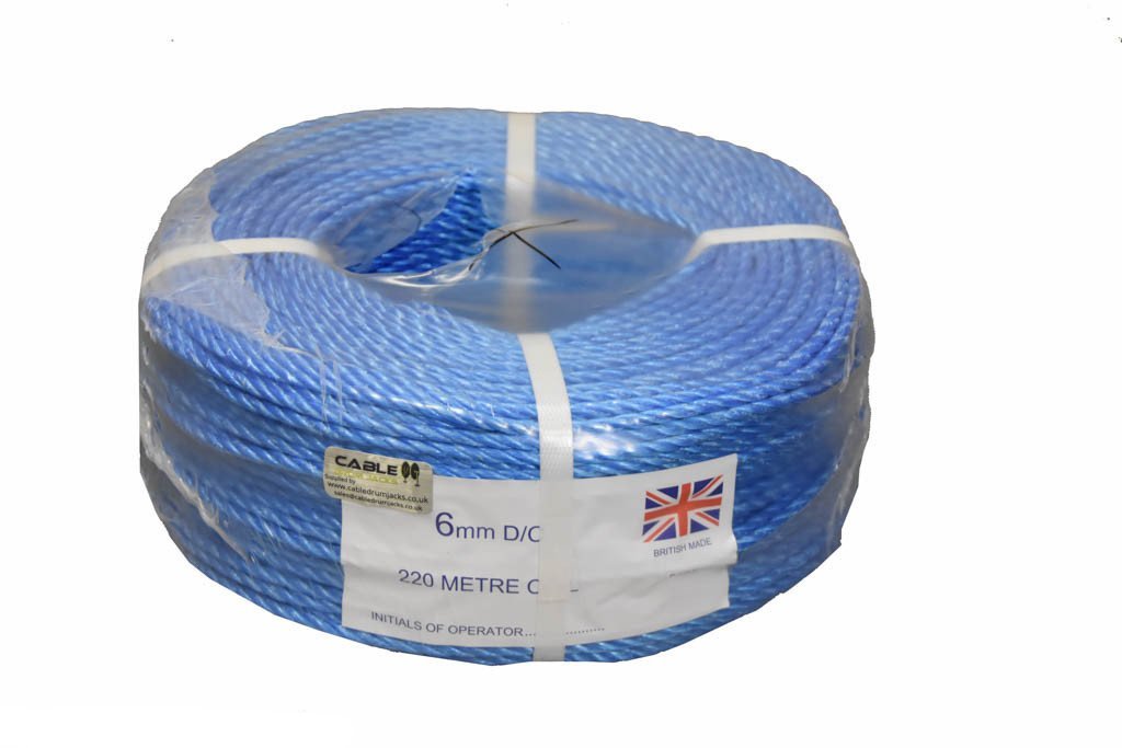Duct Draw Rope - 6mm Blue Polypropylene — Winchshop