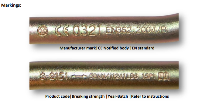 Tiger Rated Oval Karabiner  / Screw Lock - MBS 25kN