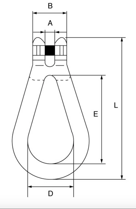 GT Cobra Grade 80 Clevis Reevable Egg Link