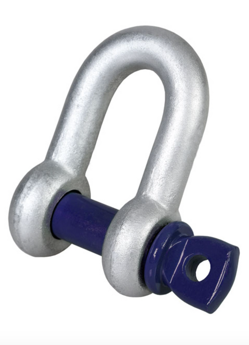 GT Blue Pin Grade 6 Dee Shackles with Screw Collar Pin