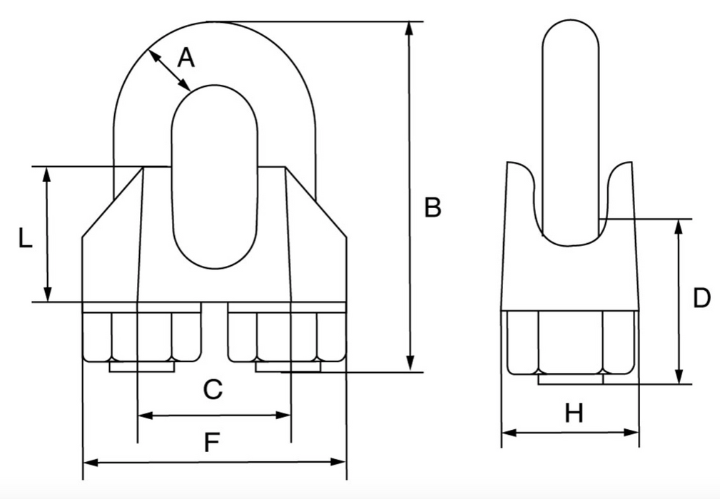 Wire Rope Grip BS EN Style - Type A