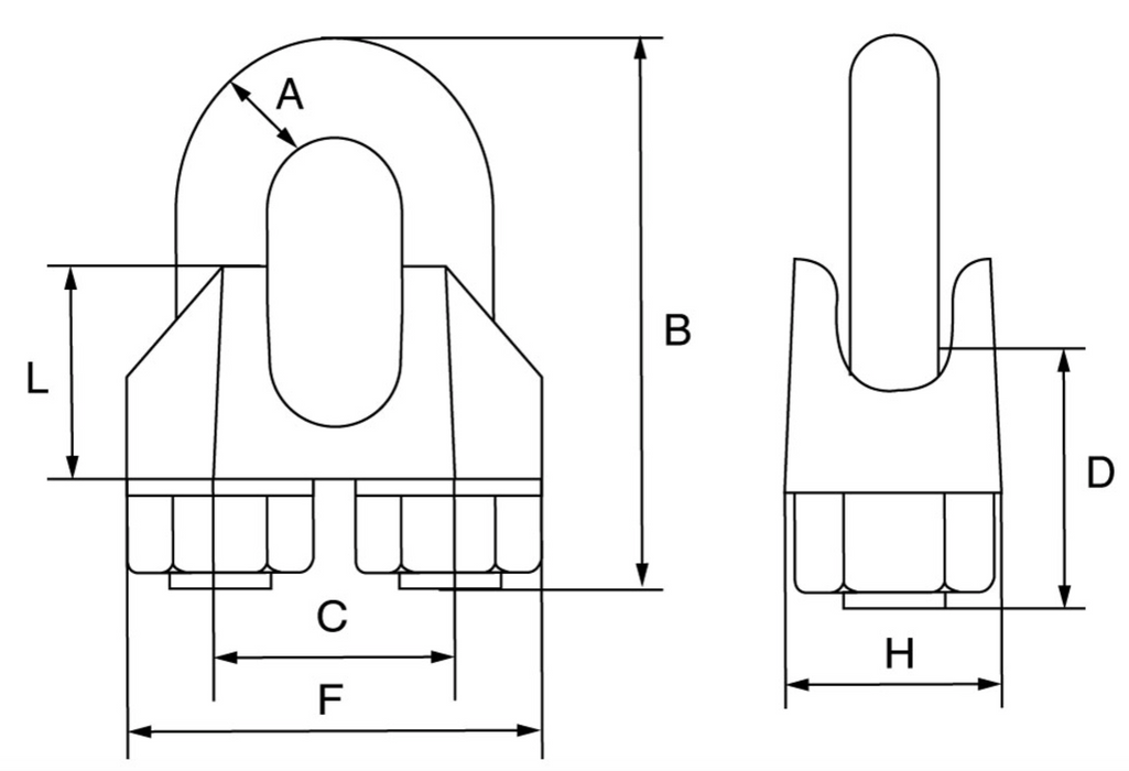 Commercial Steel Wire Rope Grip