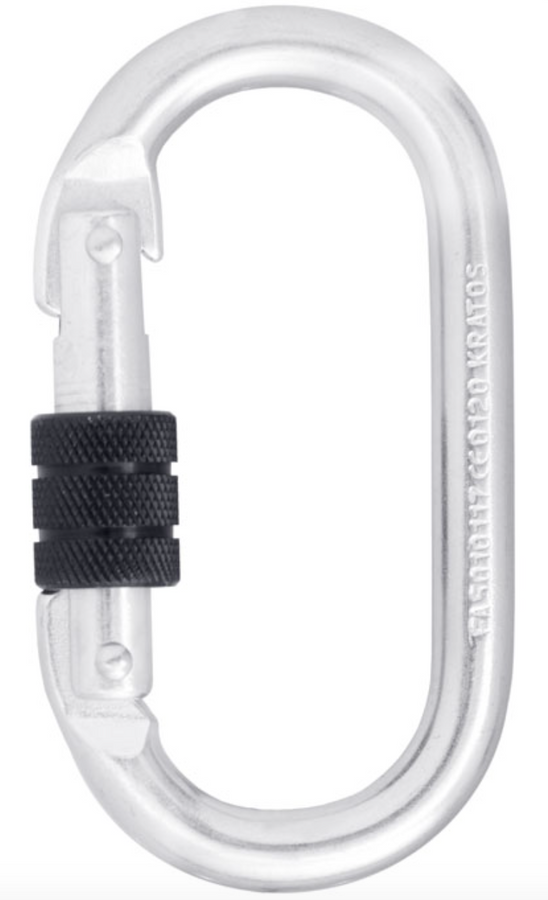 Alloy Steel Screw Locking Karabiner - 25kN - Gate Opening 18mm