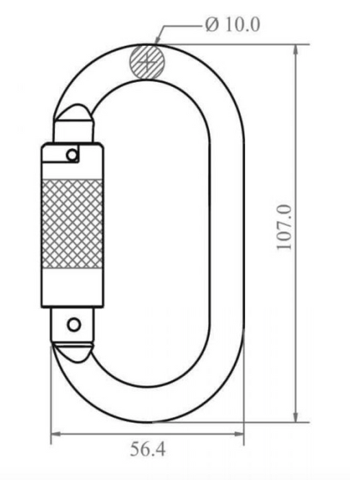 Alloy Steel Quarter Turn Locking Karabiner
