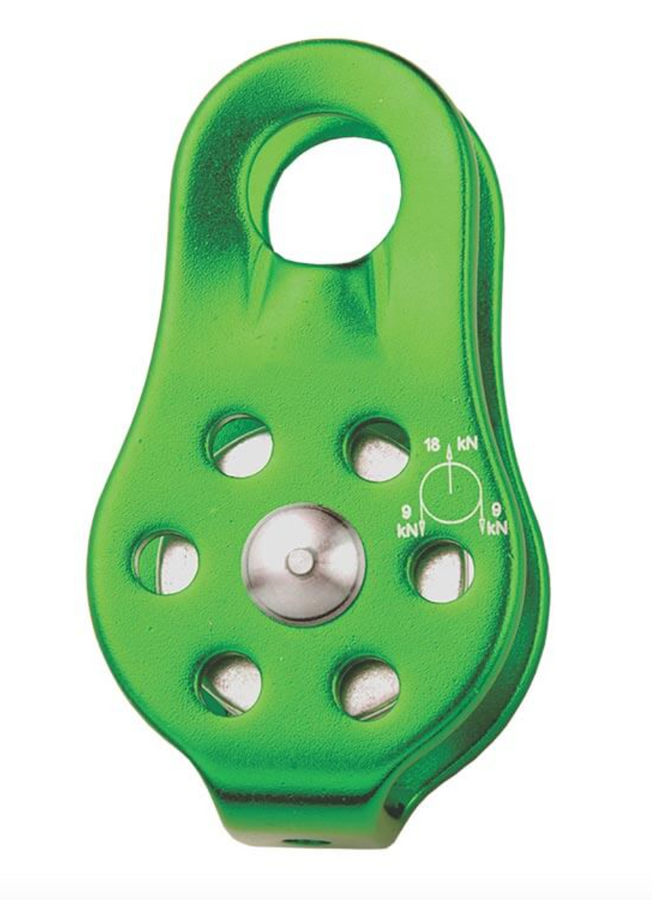 Kratos - Single Aluminium Pulley - 18kN - For 9-12mm DIA Rope