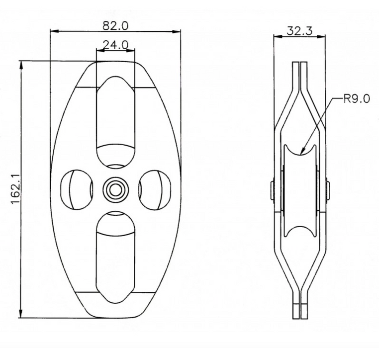 Simple Stainless Steel Pulley with Moveable Flange