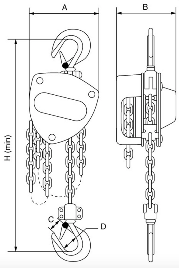 500kg Chain Block GT Viper
